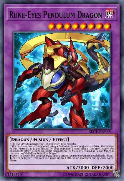 Rune-Eyes Pendulum Dragon - SECE-EN045 - Ultra Rare - 1st Edition