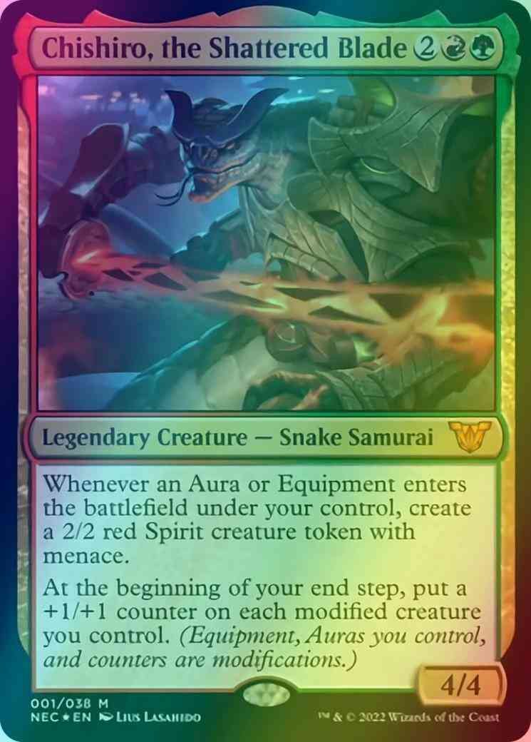 Chishiro, the Shattered Blade [1] [Kamigawa: Neon Dynasty: Commander]  [Foil] – Face to Face Games