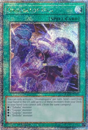Onomatopaira - RA04-EN089 - Quarter Century Secret Rare - 1st Edition