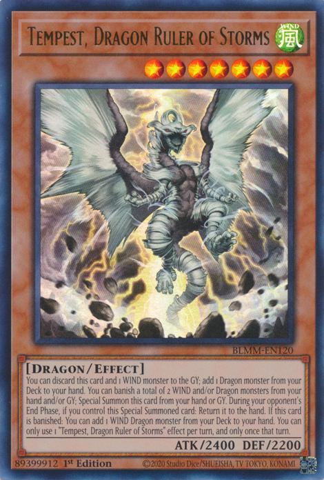 Tempest, Dragon Ruler of Storms - BLMM-EN120 - Ultra Rare - 1st Edition