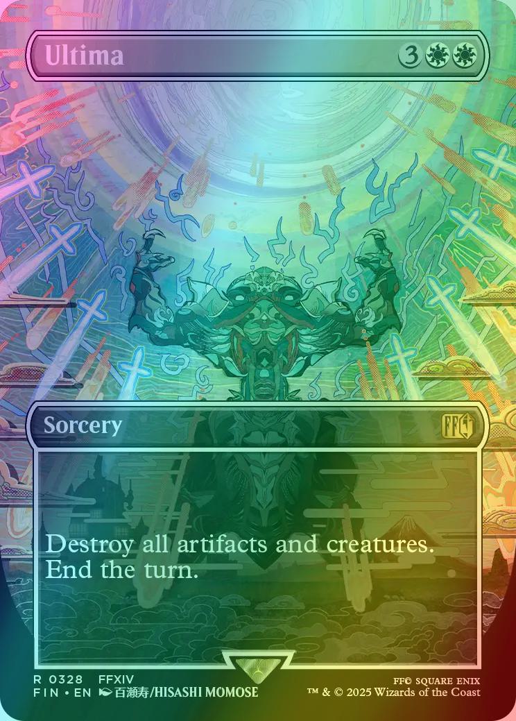 final fantasy mtg ultima Ultima [328] [Borderless] [FINAL FANTASY] [Foil] – Face to Face Games