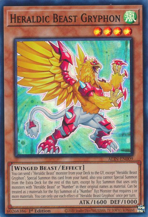 Heraldic Beast Gryphon - ALIN-EN009 - Super Rare - 1st Edition