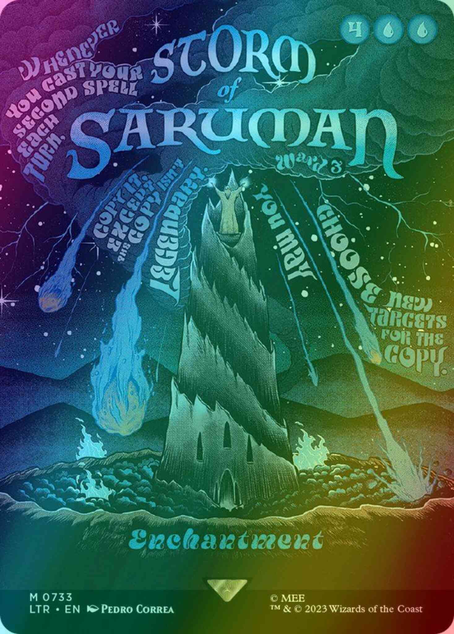 Storm of Saruman [733] [Borderless] [Poster] [The Lord of the