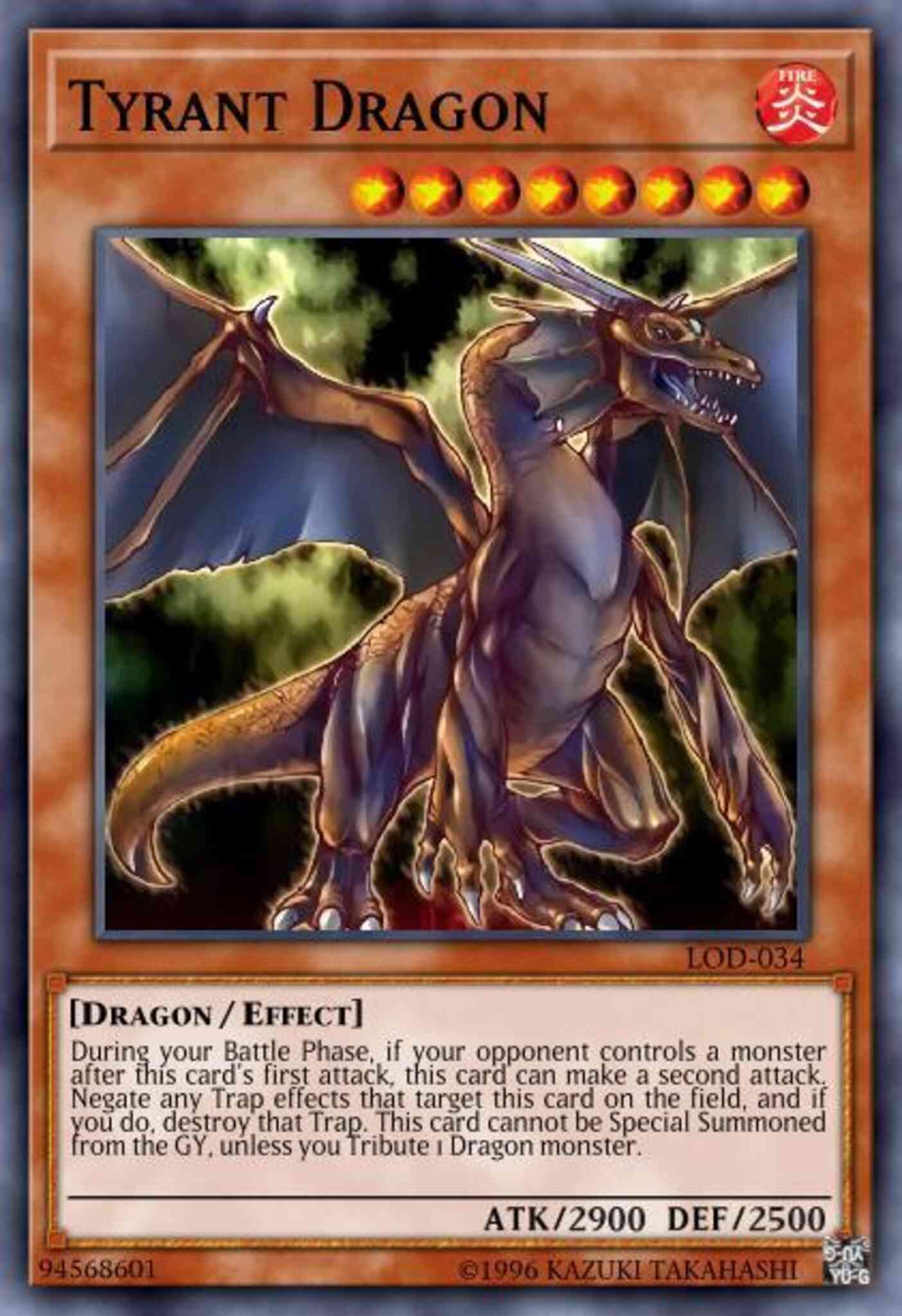 Tyrant Dragon - LCJW-EN149 - Common - 1st Edition