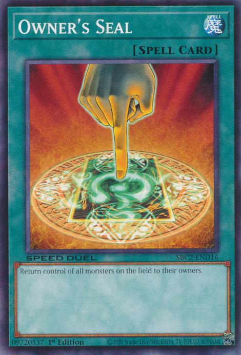 Owner's Seal - SBC2-END16 - Common - 1st Edition