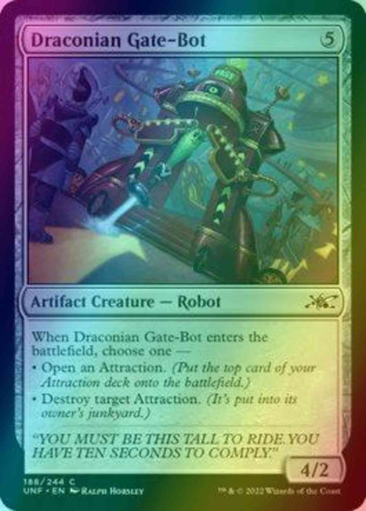Draconian Gate-Bot [188] [Unfinity] [Foil] – Face to Face Games