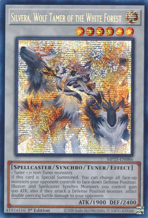 Silvera, Wolf Tamer of the White Forest - MP25-EN086 - Prismatic Secret Rare - 1st Edition