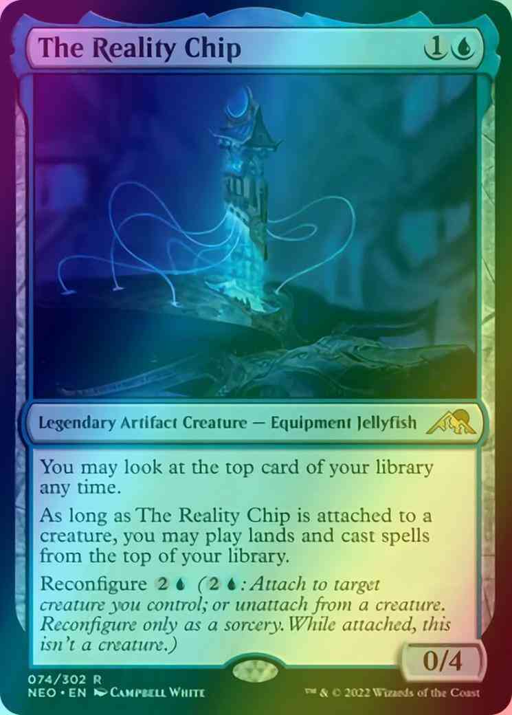 The Reality Chip [74] [Kamigawa: Neon Dynasty] [Foil]  Face to Face Games