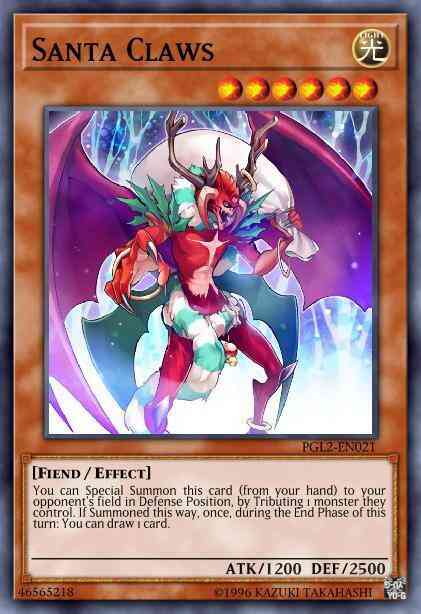 Santa Claws - PGL2-EN021 - Gold Secret Rare - 1st Edition