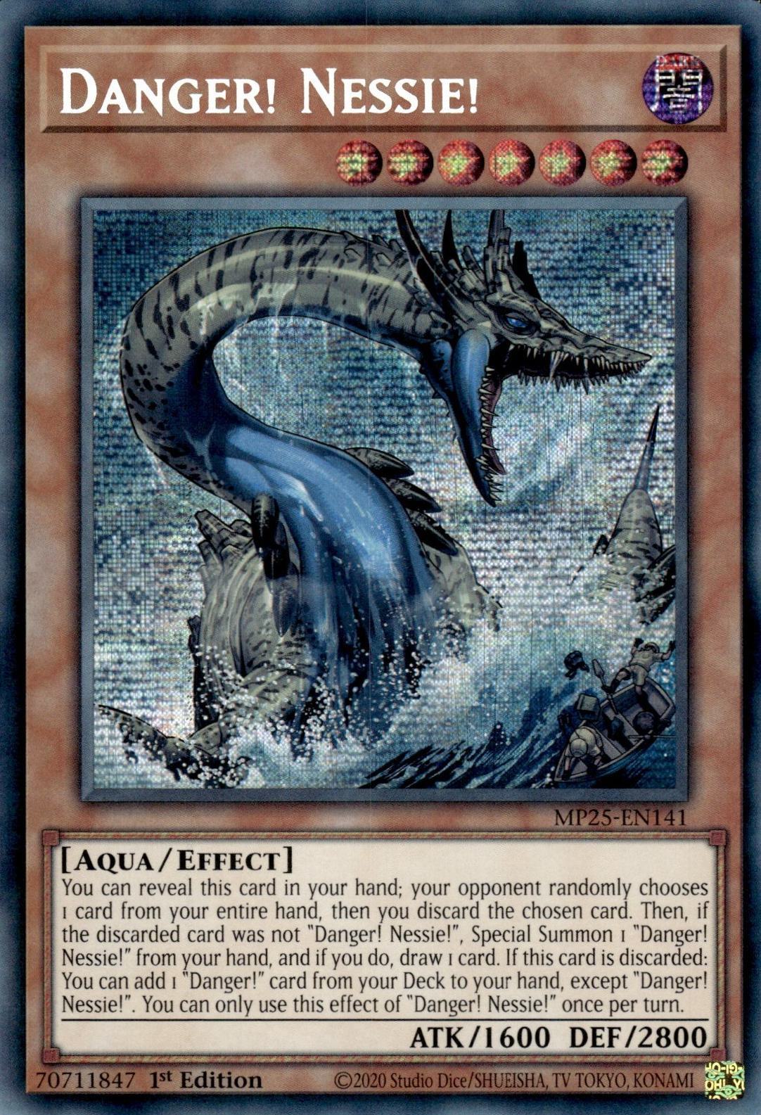 Danger! Nessie! - MP25-EN141 - Prismatic Secret Rare - 1st Edition