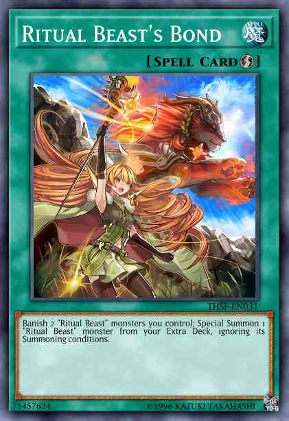 Ritual Beast's Bond - THSF-EN031 - Super Rare - 1st Edition