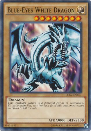 Blue-Eyes White Dragon (LOB art) - LDK2-ENK01 - Common - Unlimited