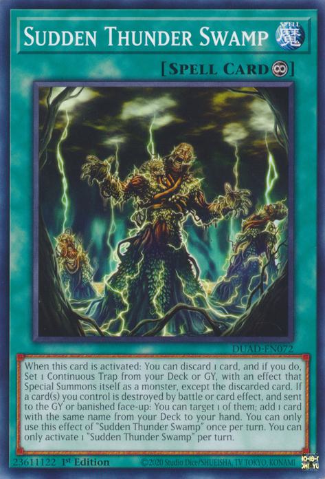 Sudden Thunder Swamp - DUAD-EN072 - Common - 1st Edition