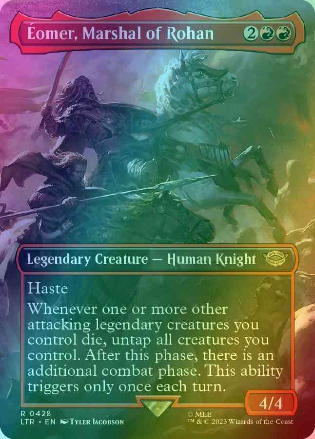mtg eomer card Éomer, Marshal of Rohan [428] [Borderless] [The Lord of the Rings: Tales of  Middle-earth] [Foil] – Face to Face Games