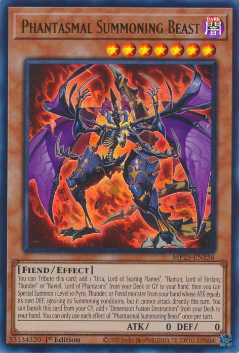 Phantasmal Summoning Beast - MP25-EN156 - Ultra Rare - 1st Edition