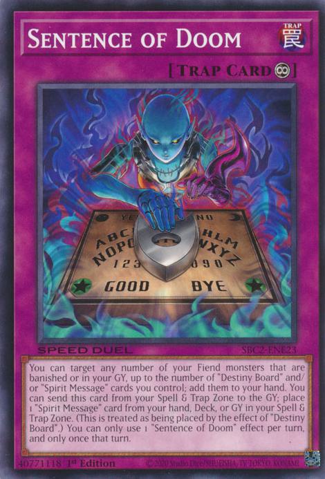 Sentence of Doom - SBC2-ENE23 - Common - 1st Edition