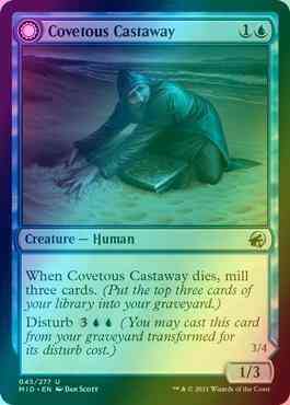 Covetous Castaway // Ghostly Castigator [45] [Innistrad: Midnight Hunt]  [Foil] – Face to Face Games