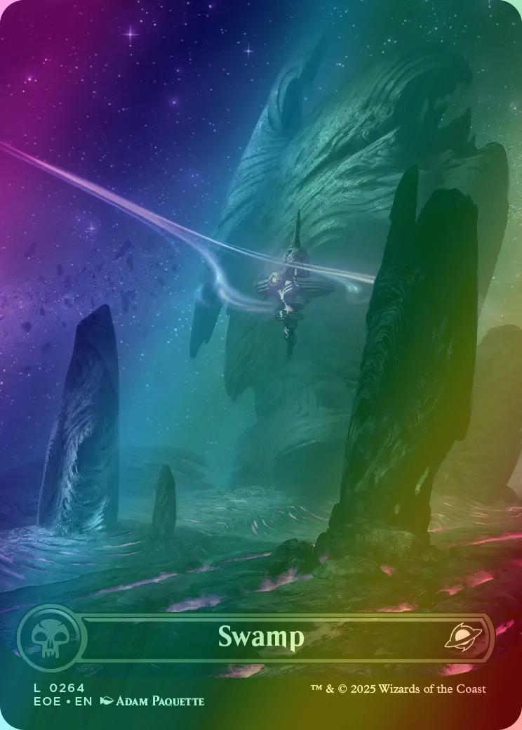 Swamp [264] [Borderless] [Celestial] [Edge of Eternities] [Foil] – Face to  Face Games