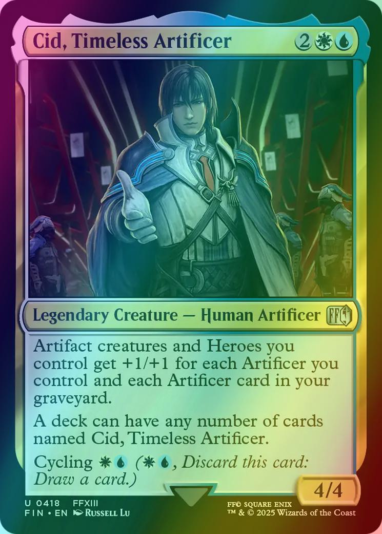 Cid, Timeless Artificer [418] [FFXIII] [FINAL FANTASY] [Foil] – Face to Face Games
