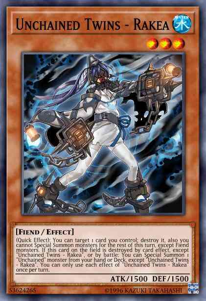 Unchained Twins - Rakea - CHIM-EN009 - Rare - 1st Edition