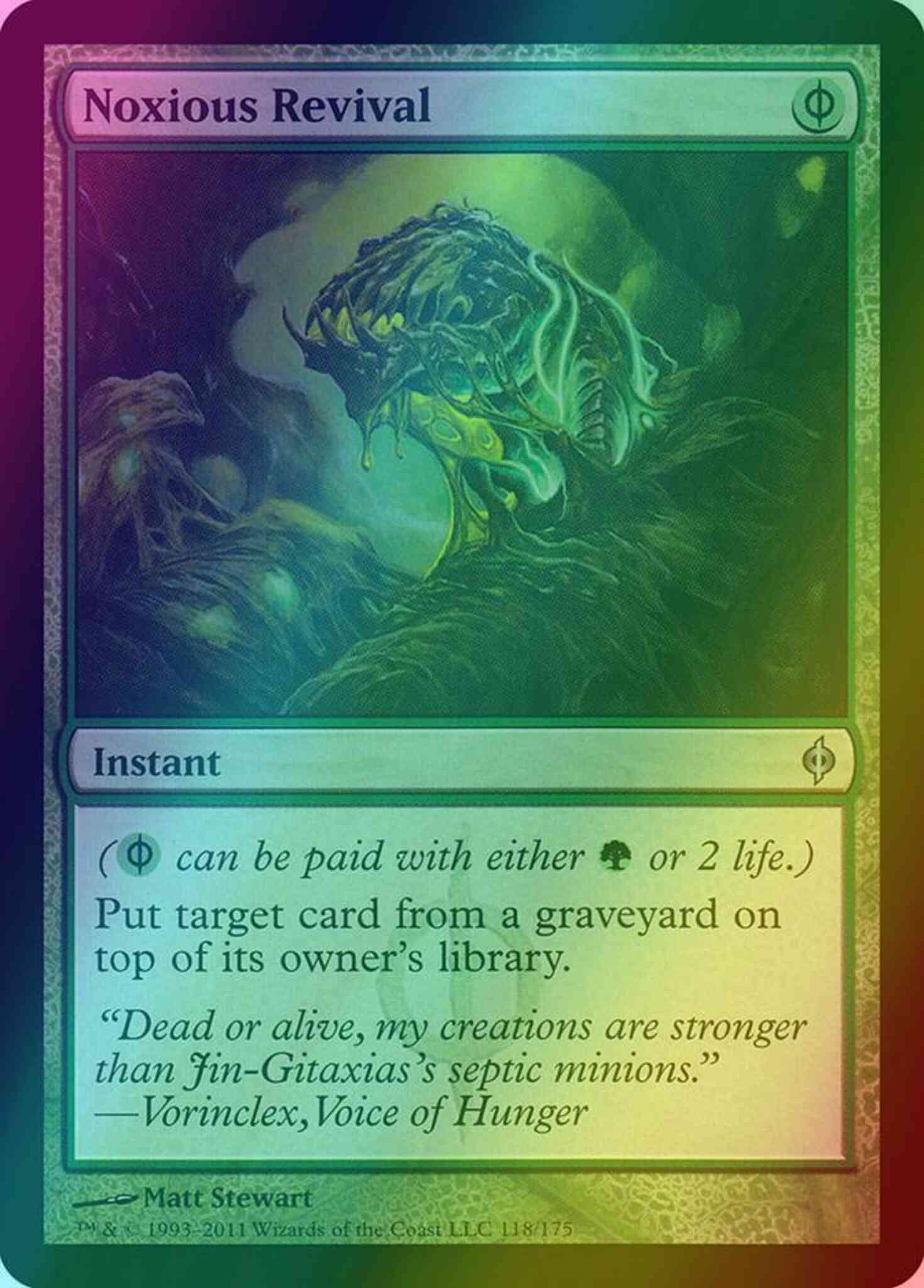Noxious Revival [118] [New Phyrexia] [Foil] – Face to Face Games