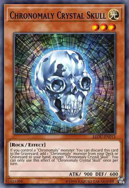 Chronomaly Crystal Skull - REDU-EN013 - Rare - 1st Edition