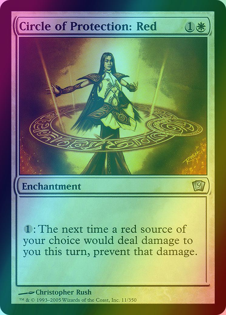 Circle of Protection: Red [11x] [Ninth Edition] [Foil] – Face to