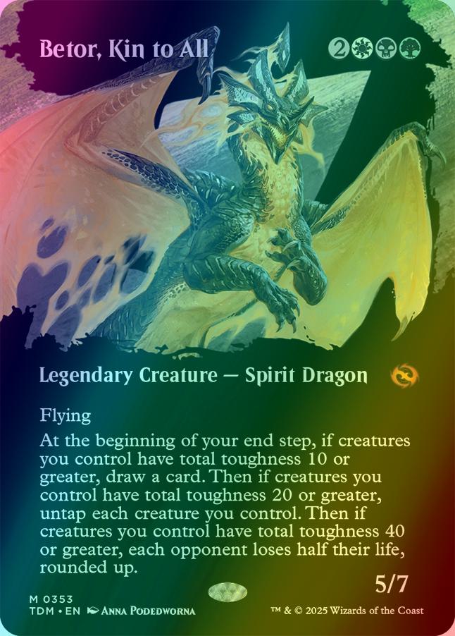 Betor, Kin to All [353] [Borderless] [Clan] [Tarkir: Dragonstorm] [Foil] –  Face to Face Games