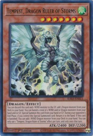 Tempest, Dragon Ruler of Storms - RA03-EN011 - Ultra Rare - 1st Edition