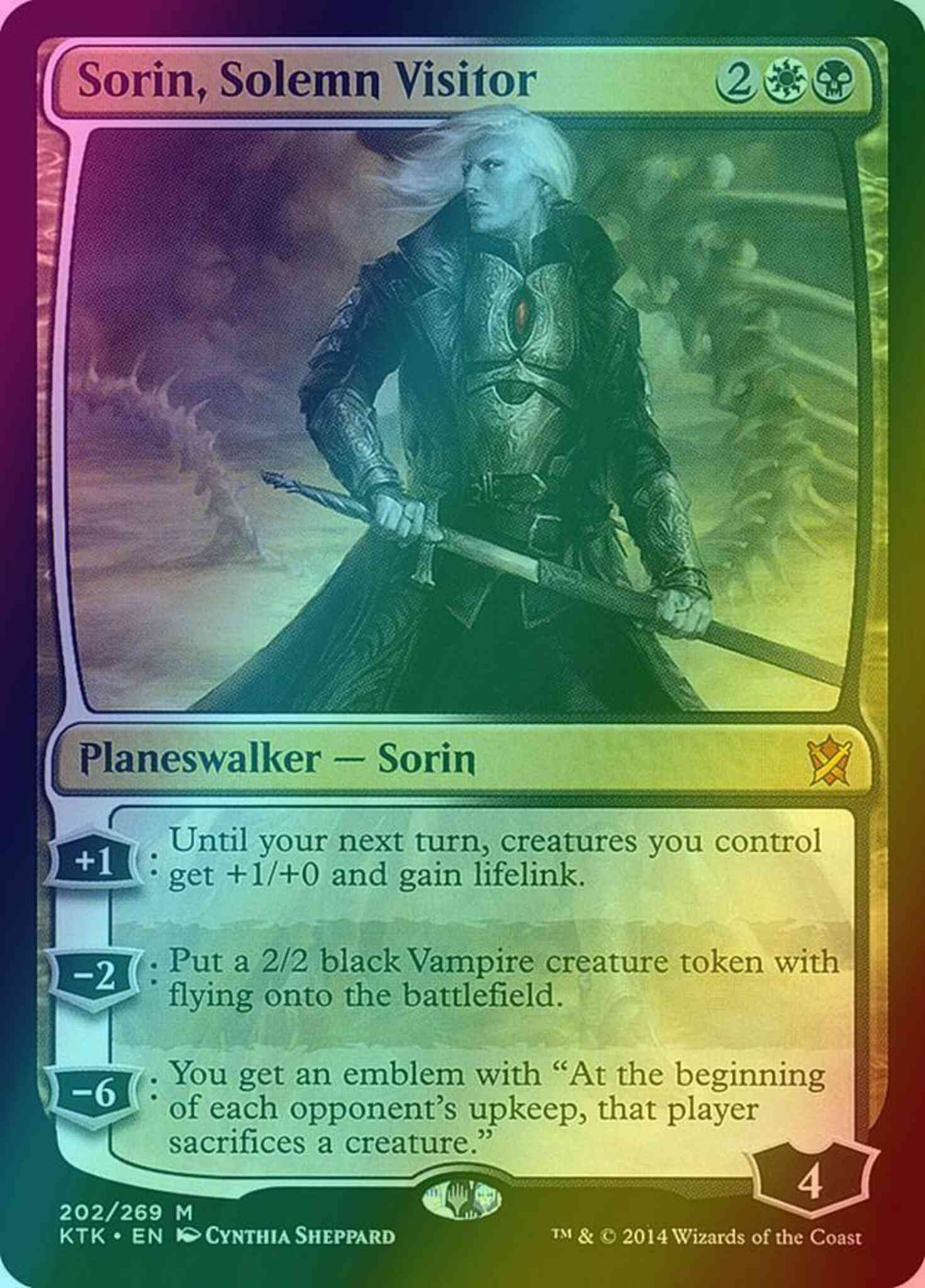 Grim Nemesis Card Kingdom Sorin, Solemn Visitor - Magic: The Gathering Card From Khans Of Tarkir (Excellent Condition) Magic The Gathering Deck Grim Nemesis Card Kingdom Sorin, Solemn Visitor - Magic: The Gathering Card From Khans Of Tarkir (Excellent Condition) Magic The Gathering Deck