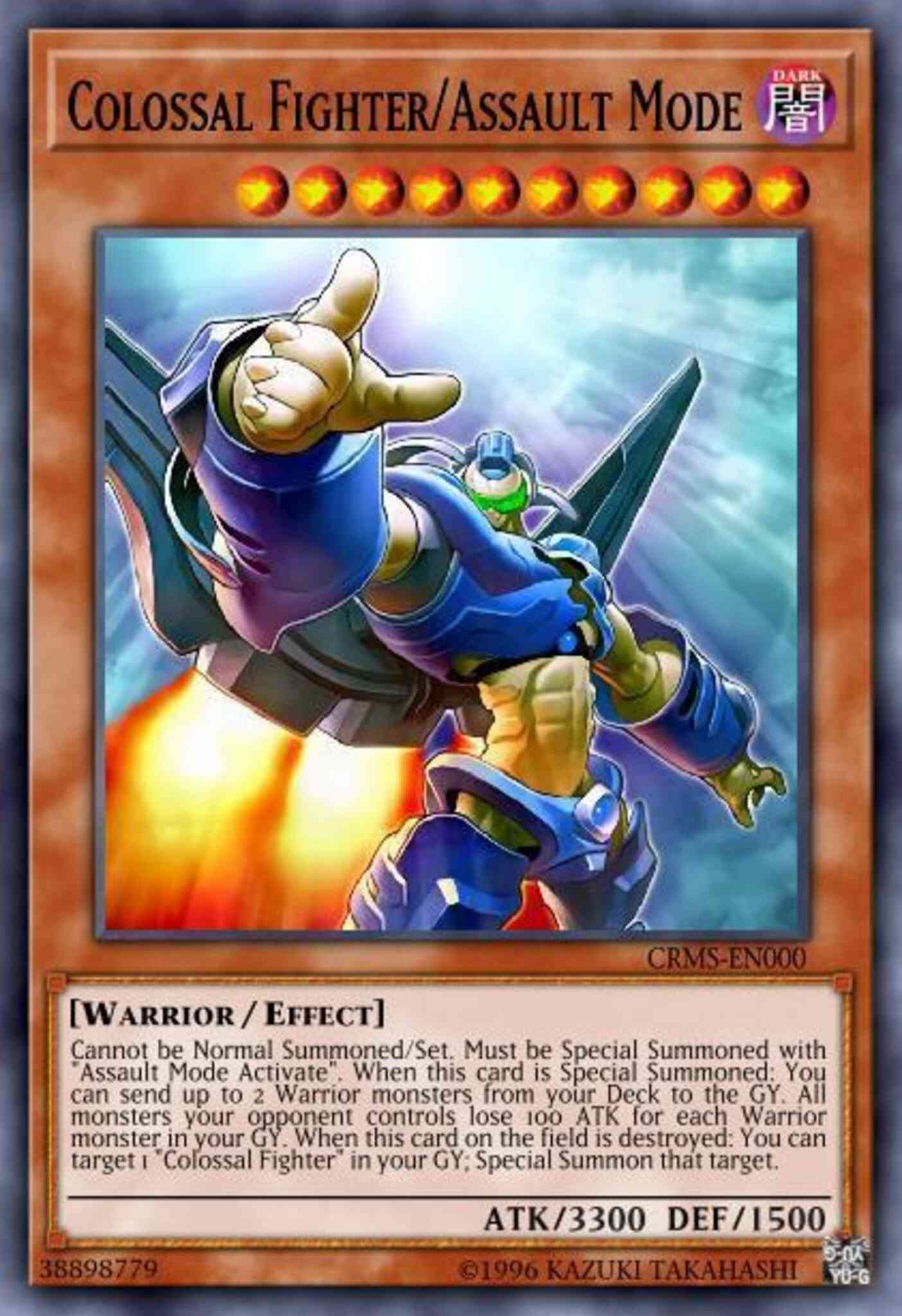 Colossal Fighter/Assault Mode - CRMS-EN000 - Secret Rare - 1st Edition