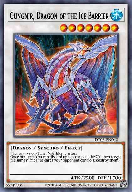 Gungnir, Dragon of the Ice Barrier - H5SE-EN002 - Super Rare - Limited