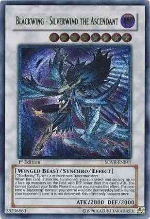 Blackwing - Silverwind the Ascendant - SOVR-EN041 - Ultimate Rare - Unlimited