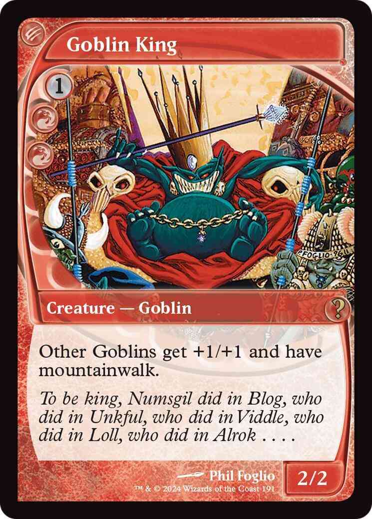 Goblin King [191] [Future Frame] [Mystery Booster 2] [Foil] – Face to Face  Games