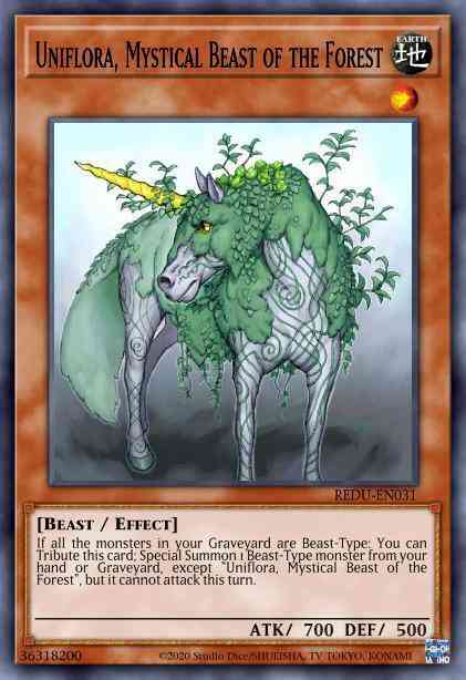 Uniflora, Mystical Beast of the Forest - REDU-EN031 - Common - Unlimited