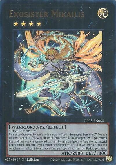 Exosister Mikailis - RA05-EN050 - Ultra Rare - 1st Edition
