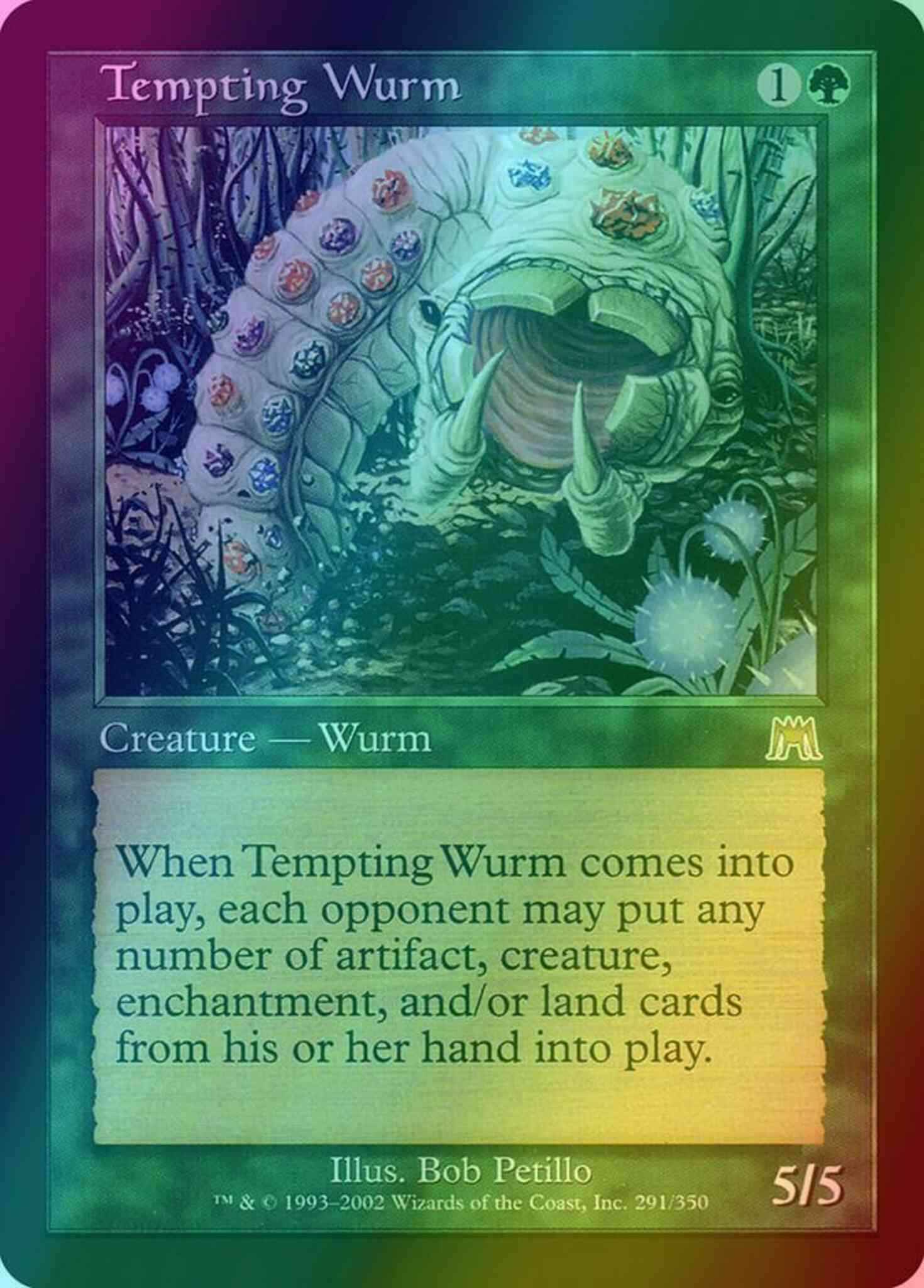 マジック：ザ・ギャザリング MTG Tempting Wurm ONS ENG foil Tempting Wurm [291] [Onslaught] [Foil] – Face to Face Games