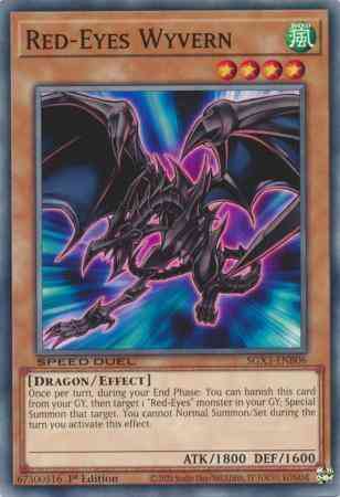 Red-Eyes Wyvern - SGX3-ENB06 - Common - 1st Edition