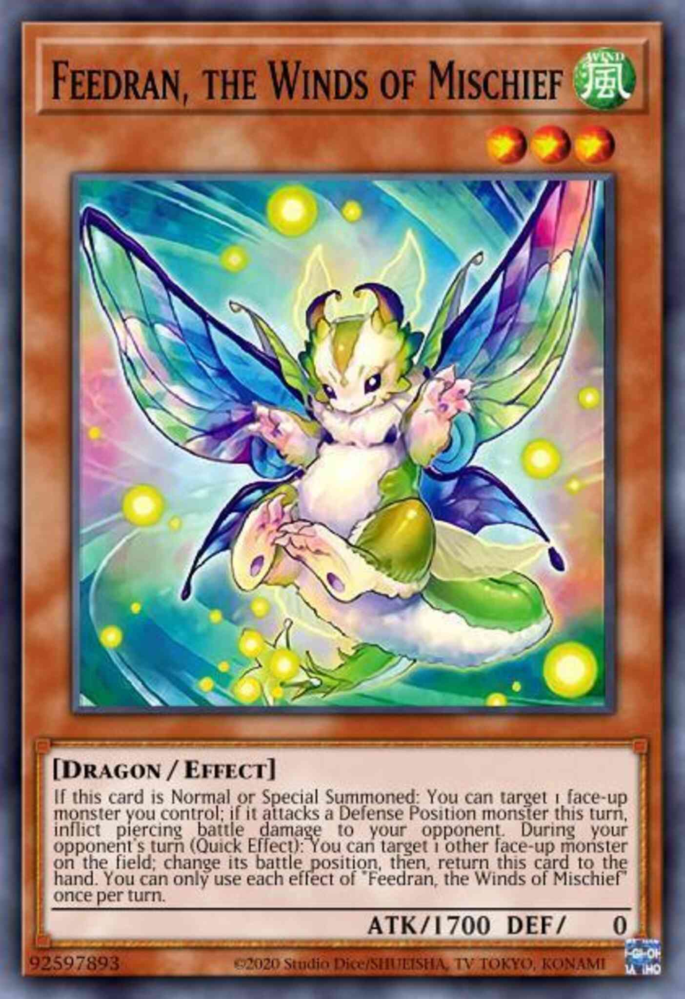 Feedran, the Winds of Mischief - IGAS-EN082 - Common - 1st Edition