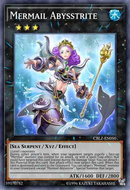 Mermail Abysstrite - CBLZ-EN050 - Super Rare - 1st Edition