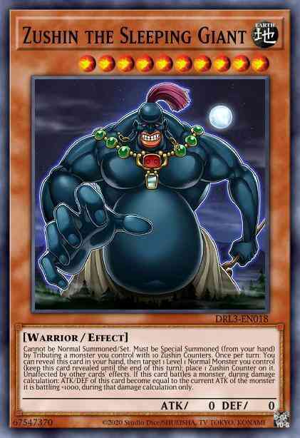 Zushin the Sleeping Giant - DRL3-EN018 - Ultra Rare - 1st Edition