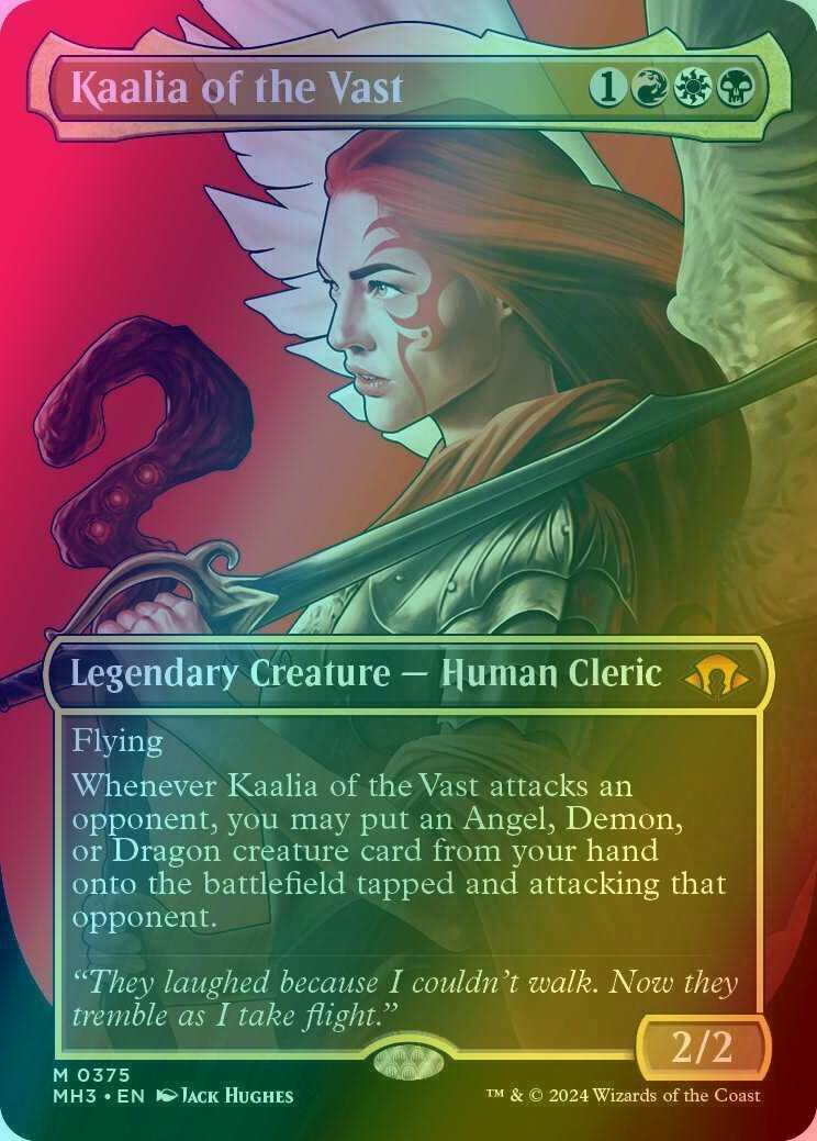 Kaalia of the Vast [375] [Borderless] [Profile] [Modern Horizons 3] [Foil]  – Face to Face Games