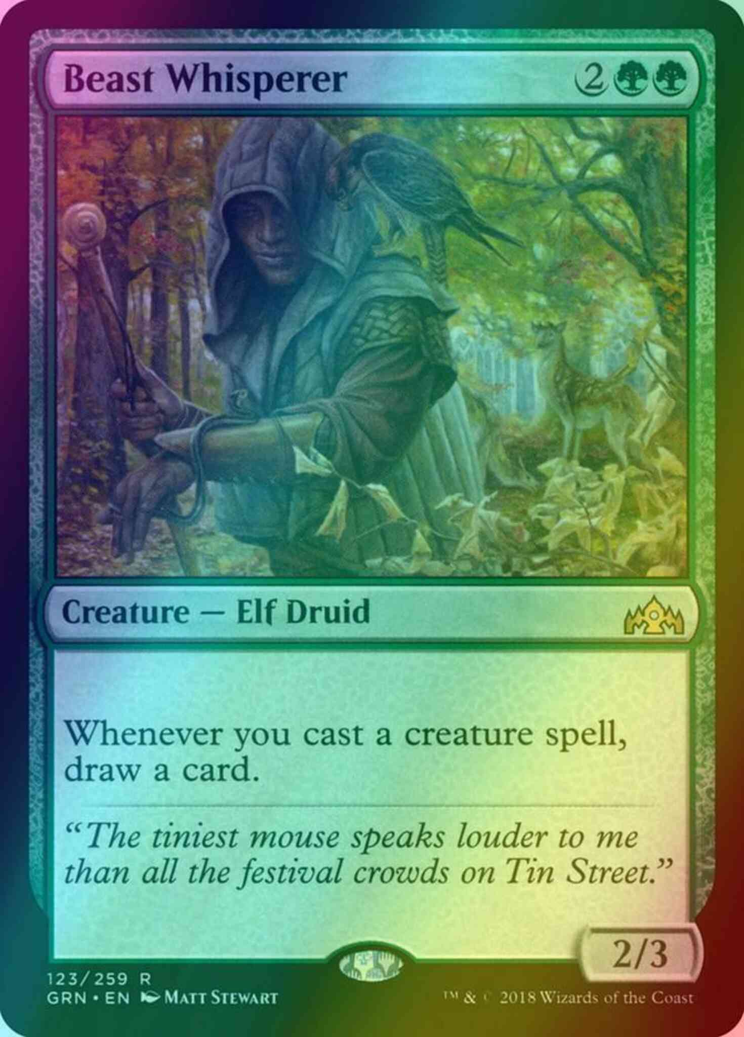 Beast Whisperer [123] [Guilds of Ravnica] [Foil] – Face to Face Games