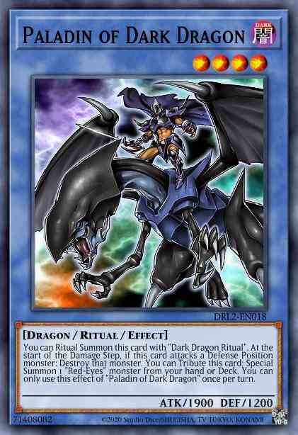 Paladin of Dark Dragon (Blue) - DLCS-EN069 - Ultra Rare - 1st Edition