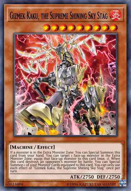 Gizmek Kaku, the Supreme Shining Sky Stag - IGAS-EN024 - Secret Rare - 1st Edition
