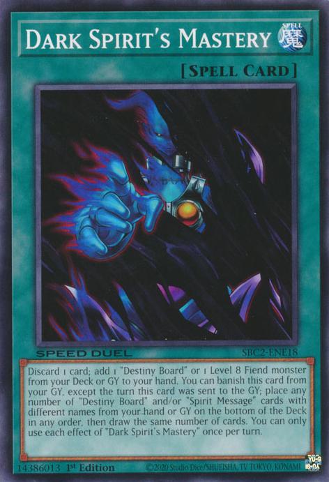 Dark Spirit's Mastery - SBC2-ENE18 - Common - 1st Edition