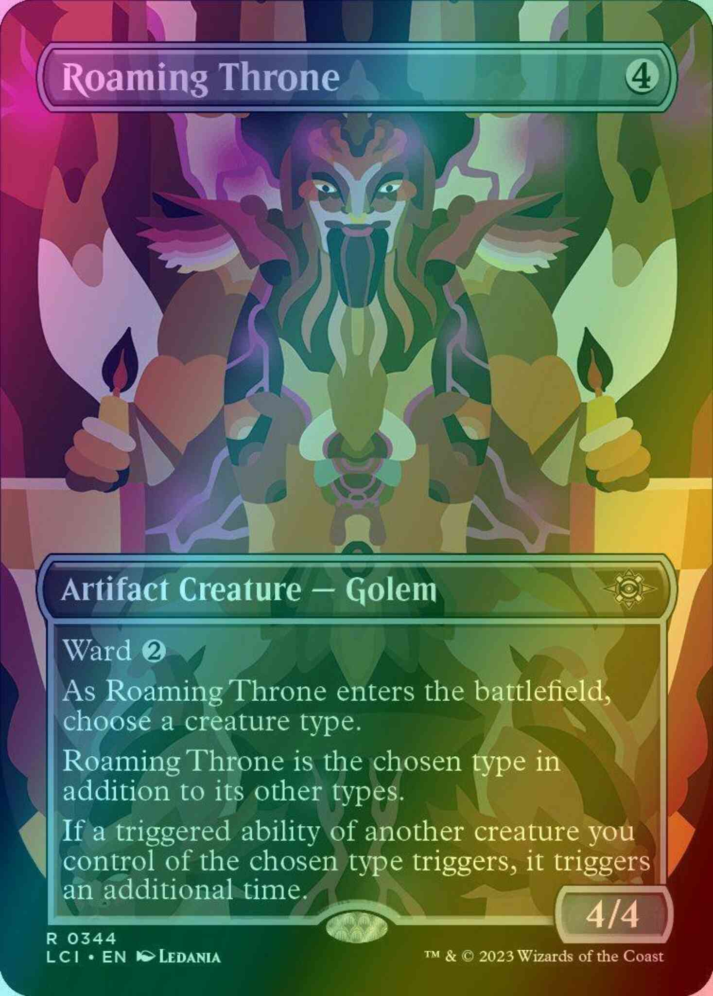 Roaming Throne [344] [Borderless] [The Lost Caverns of Ixalan] [Foil] –  Face to Face Games