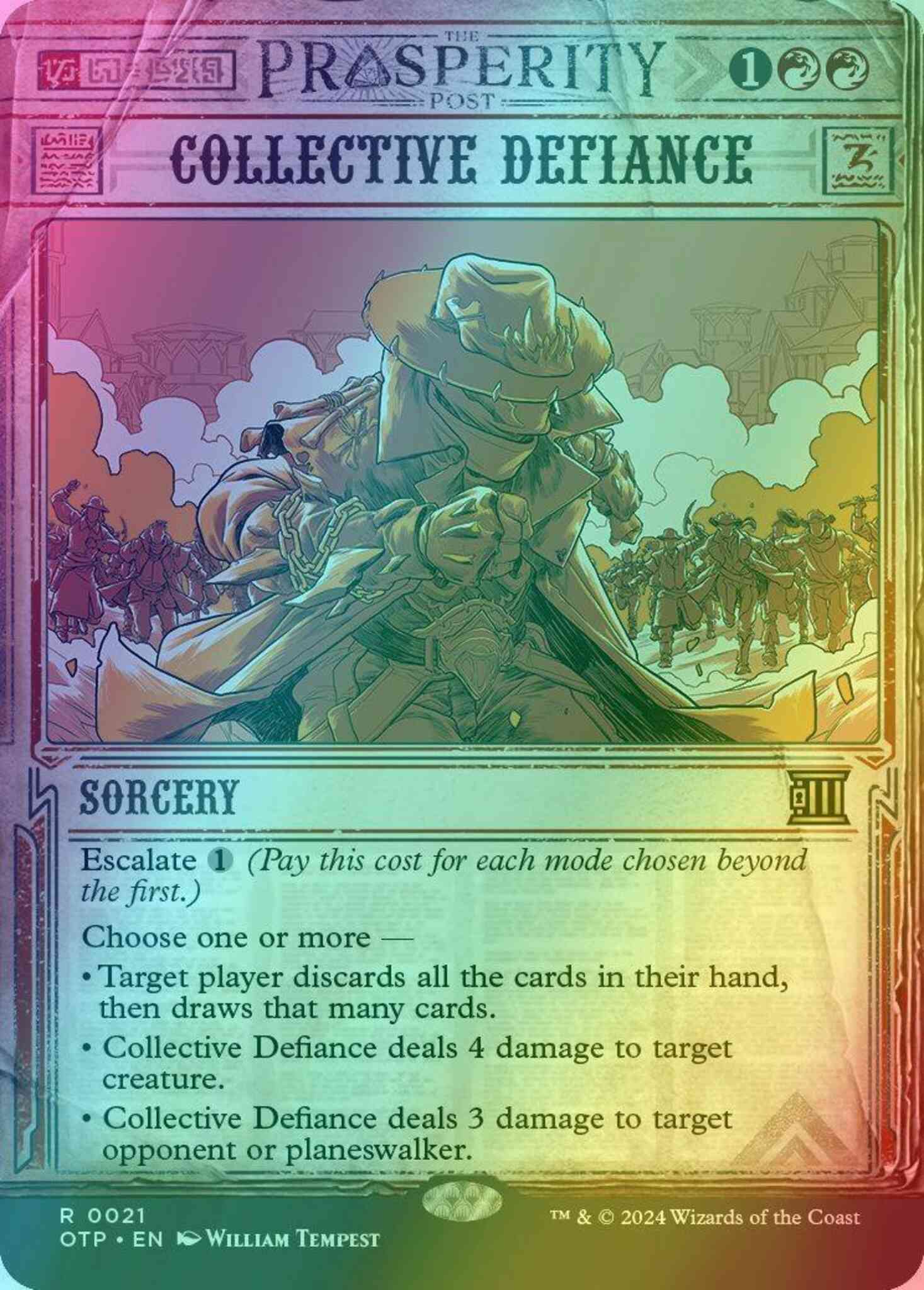 Collective Defiance [21] [Breaking News Showcase] [Breaking News] [Foil] –  Face to Face Games