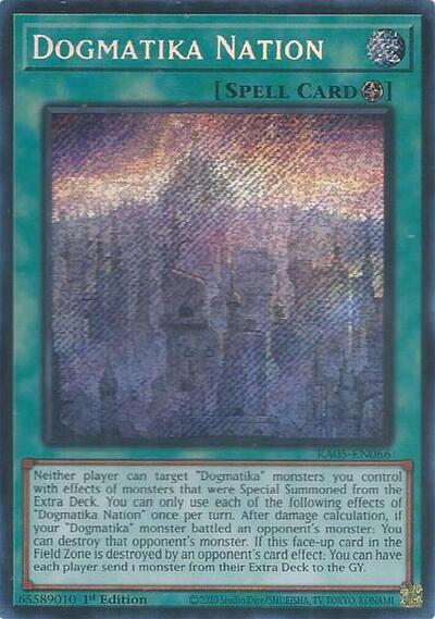 Dogmatika Nation - RA05-EN066 - Secret Rare - 1st Edition