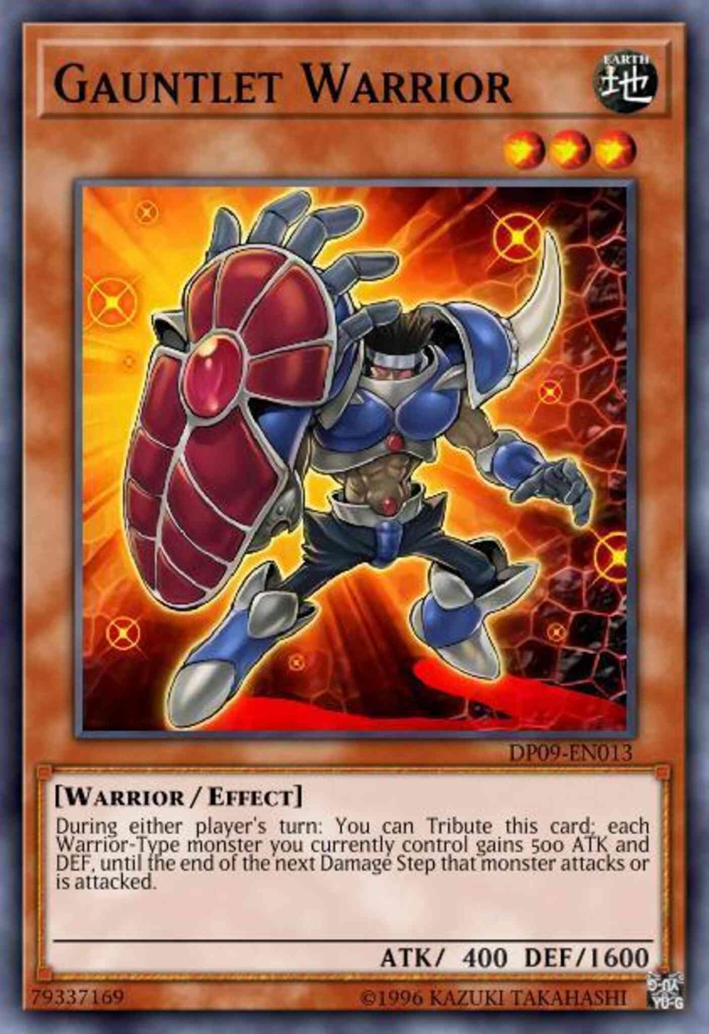 Gauntlet Warrior - DP09-EN013 - Ultra Rare - 1st Edition
